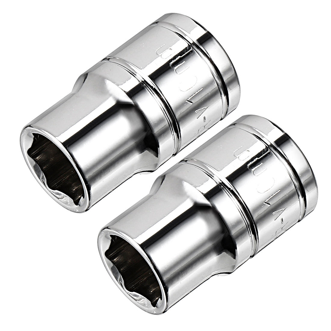 uxcell Uxcell 2Pcs 3/8-inch Drive 10mm Cr-V 6-Point Shallow Socket