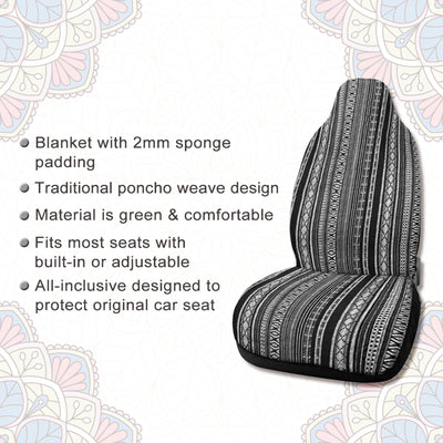 Harfington Uxcell 10pcs Multi-color Blanket Durable Baja Bucket Seat Cover Protector for Car Auto