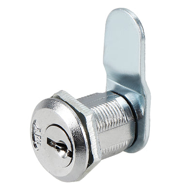 Harfington Uxcell 5pcs 20mm Cylinder 33mm Cam Zinc Alloy Chrome Plated Cam Lock w Key, Keyed Alike