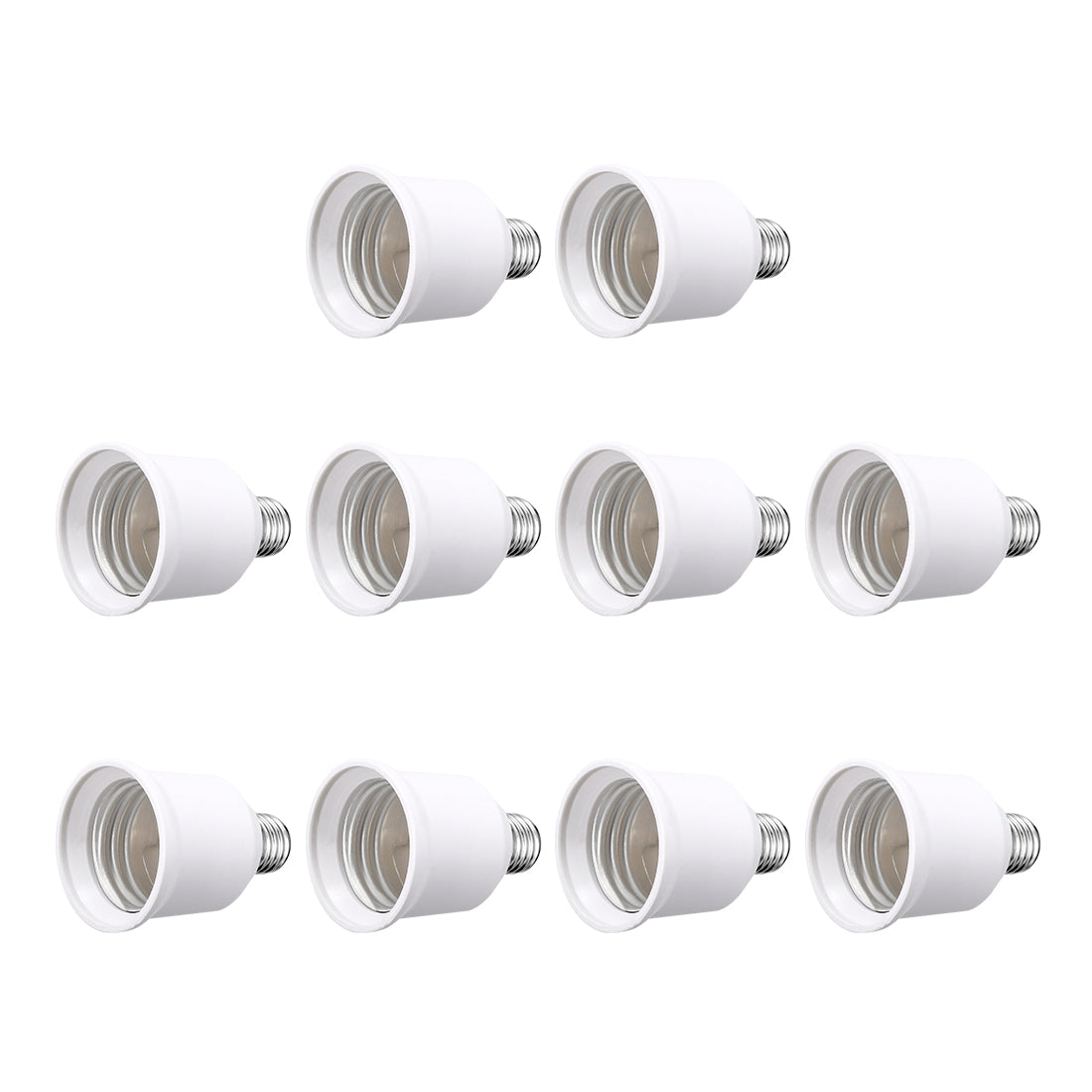 uxcell Uxcell 10pcs AC 90-240V 4A E17 to E26 Socket Adapter PBT Lamp Bulb Holder 120 Degree Heat Resistant