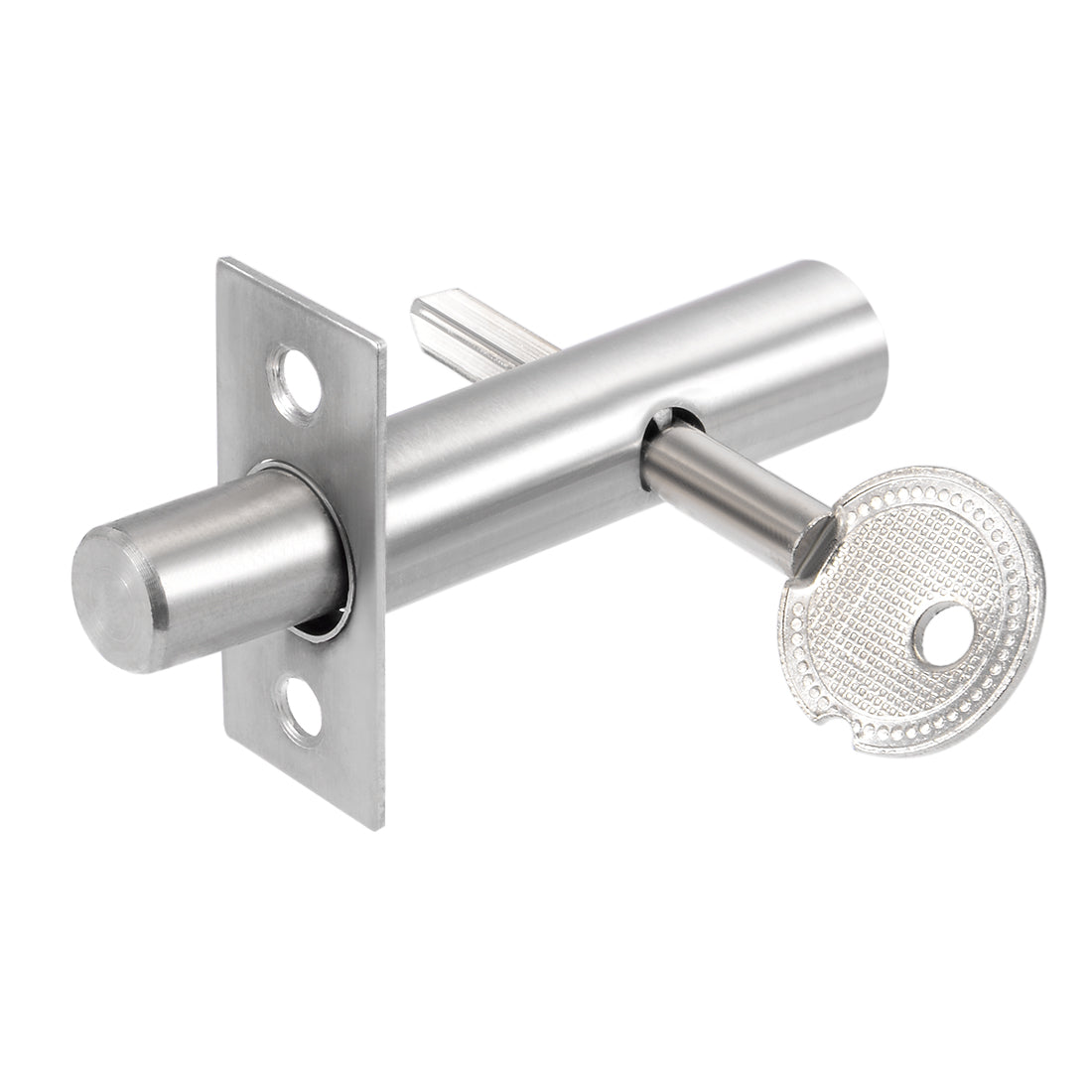 uxcell Uxcell 13mm Dia Cylinder Core Stainless Steel Hidden Tubewell Key Mortise Lock