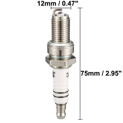 Harfington Uxcell D8TC Ignition Iridium Spark Plug 12mm Thread