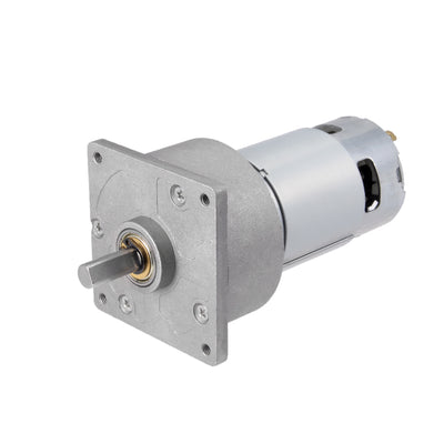 Harfington Uxcell 12V DC 150 RPM Gear Motor High Torque Electric Reduction Gearbox Centric Output D Shaft