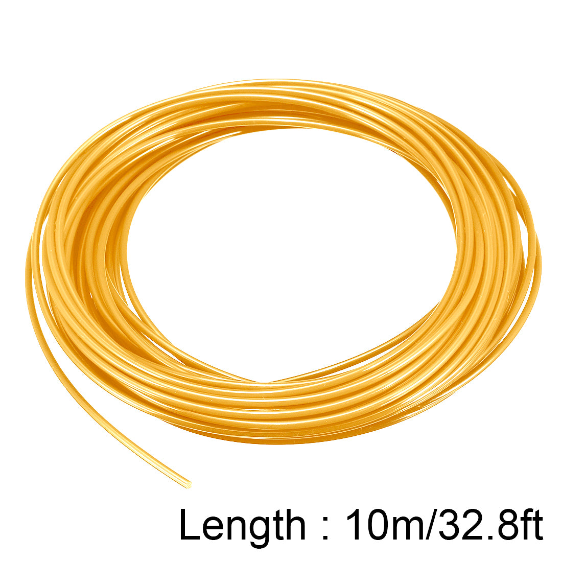 uxcell Uxcell 3D Printer Pen Filament Refills, 32.8Ft Length, 1.75 mm Dia, PLA, Dimensional Accuracy +/- 0.02mm, for 3D Painting and Drawing,Gold Tone