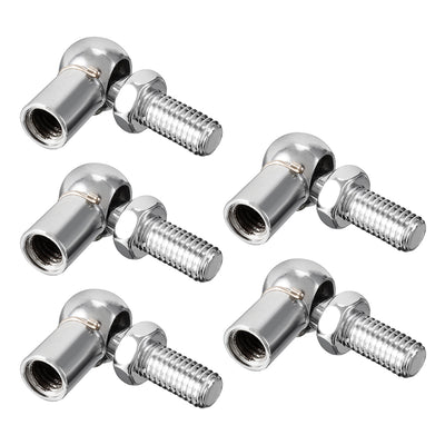 Harfington Uxcell Gas Spring End Fitting M8 Female Thread 8mm Round Handle Dia A3 Steel 5pcs