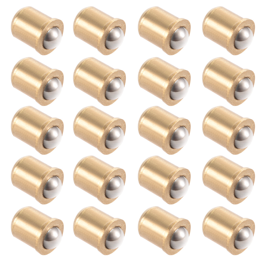 uxcell Uxcell 5mm Ball Dia Brass Electroplating Door Cabinet Ball Catch Latch Closures 20pcs