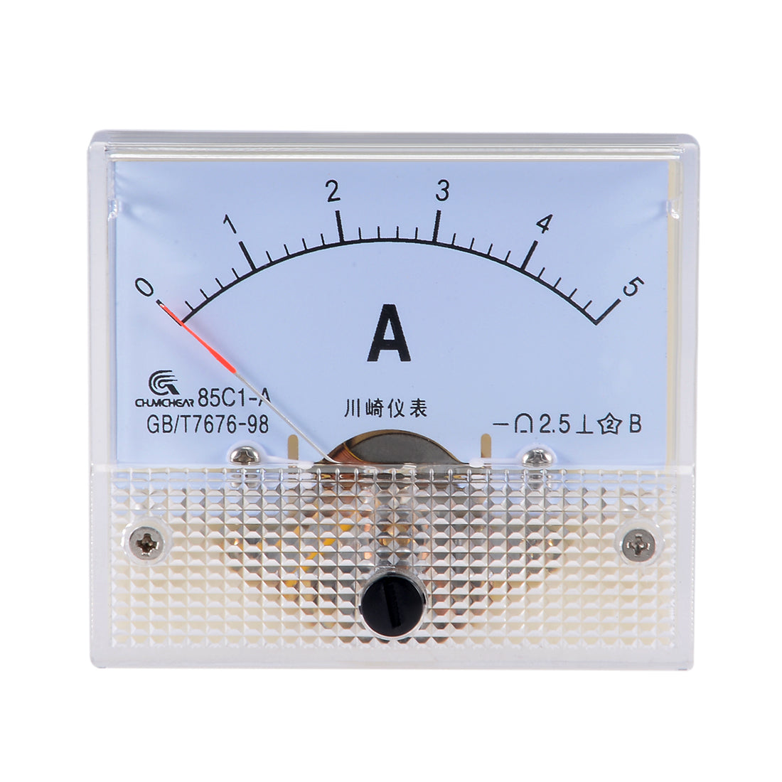 uxcell Uxcell 85C1-A Analog Current Panel Meter DC 5A Ammeter for Circuit Testing Ampere Tester Gauge 1 PCS