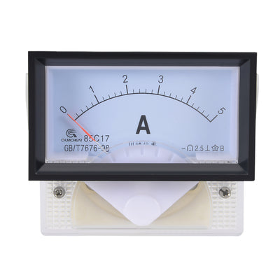 Harfington Uxcell 85C17 Analog Current Panel Meter DC 5A Ammeter for Circuit Testing Ampere Tester Gauge 1 PCS