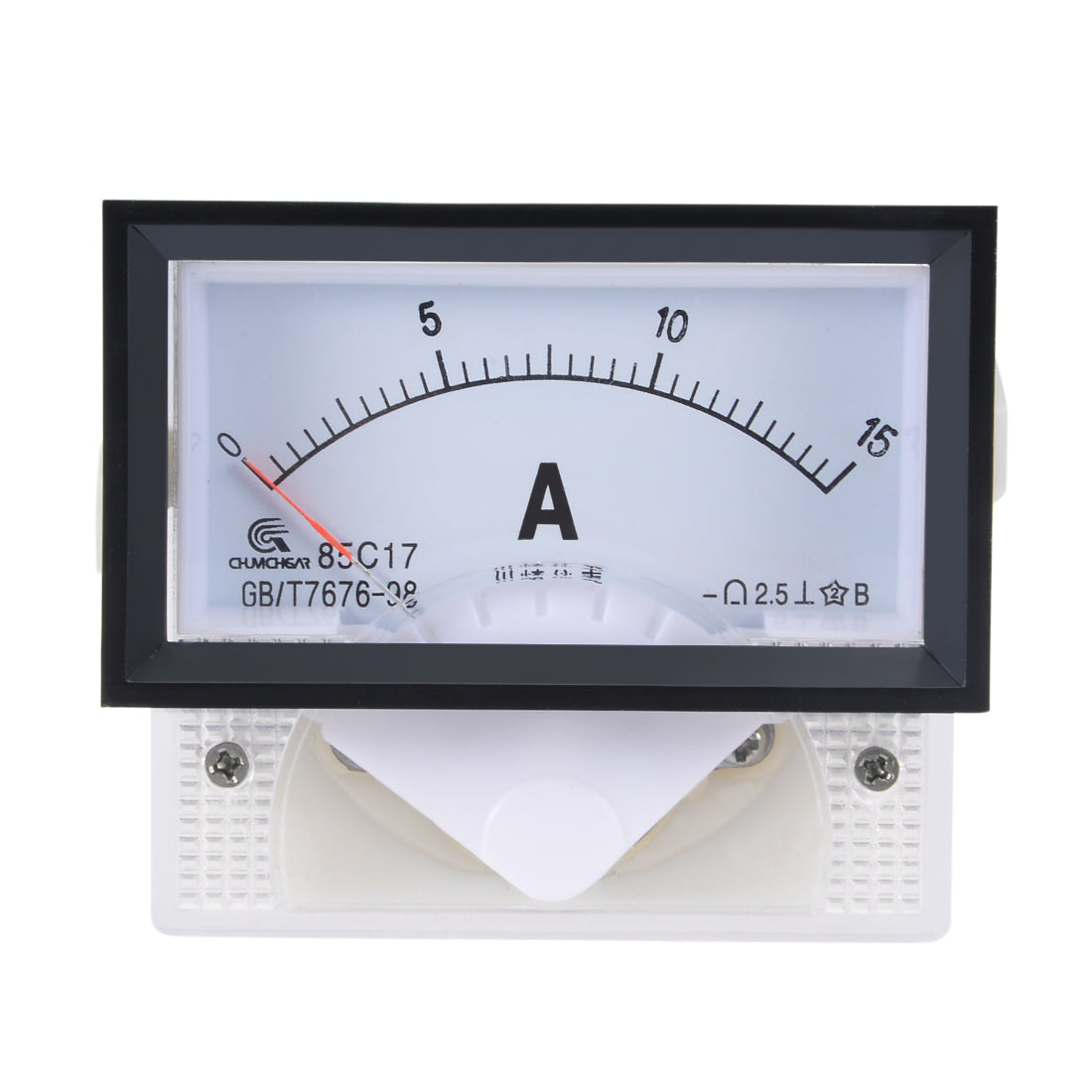 uxcell Uxcell 85C17 Analog Current Panel Meter DC 15A Ammeter for Circuit Testing Ampere Tester Gauge 1 PCS