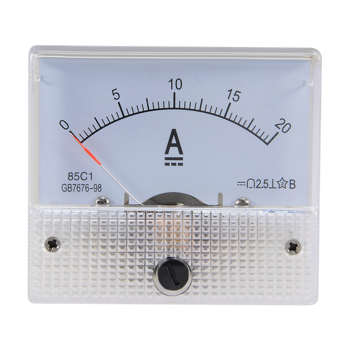 uxcell Uxcell Analog Current Panel Meter DC 20A Ammeter with Pulse for Circuit Testing Ampere Tester Gauge 1 PCS