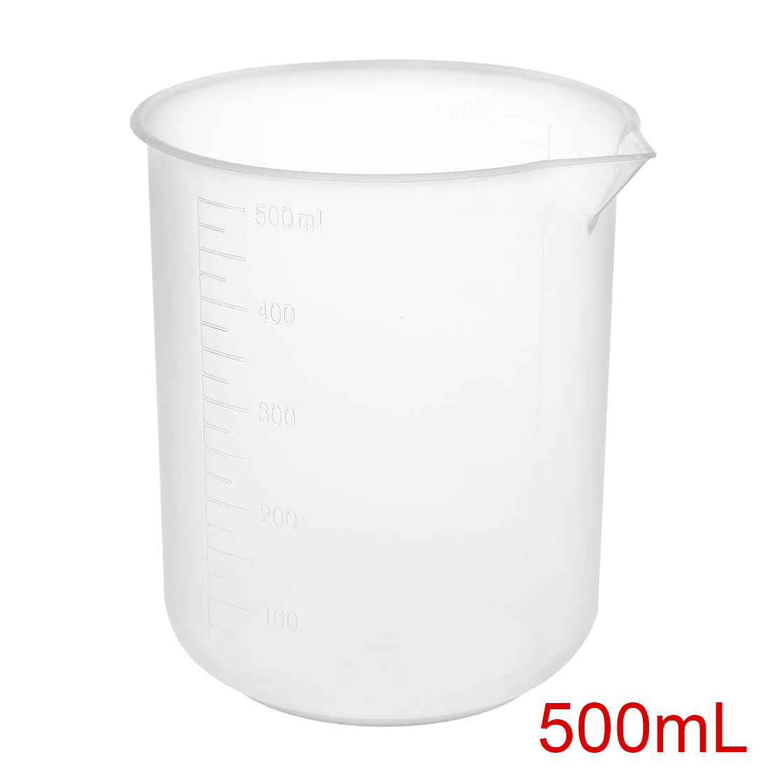 uxcell Uxcell Transparent Measuring Cup Labs PP Graduated Beakers 500ml