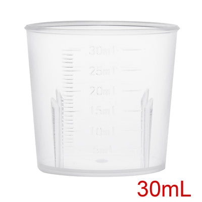 Harfington Uxcell 20pcs Measuring Cup Labs PP Graduated Beakers 30ml