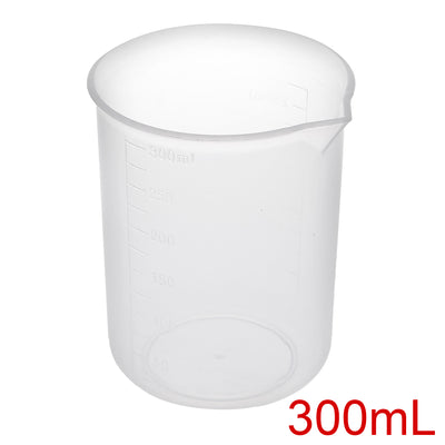 Harfington Uxcell Transparent Measuring Cup Labs PP Graduated Beakers 250ml
