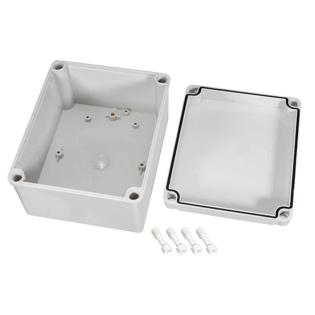 uxcell Uxcell 170*140*95mm Electronic ABS Plastic DIY Junction Box Enclosure Case Gray