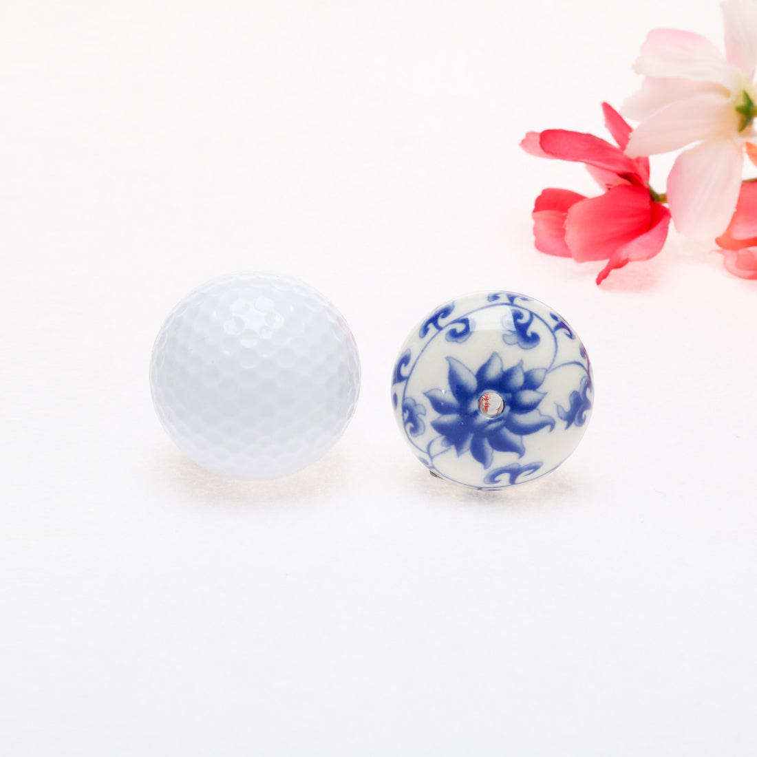uxcell Uxcell 6 Pcs Ceramic Knobs Drawer Pulls Cupboard Handles Door Blue and White Flower