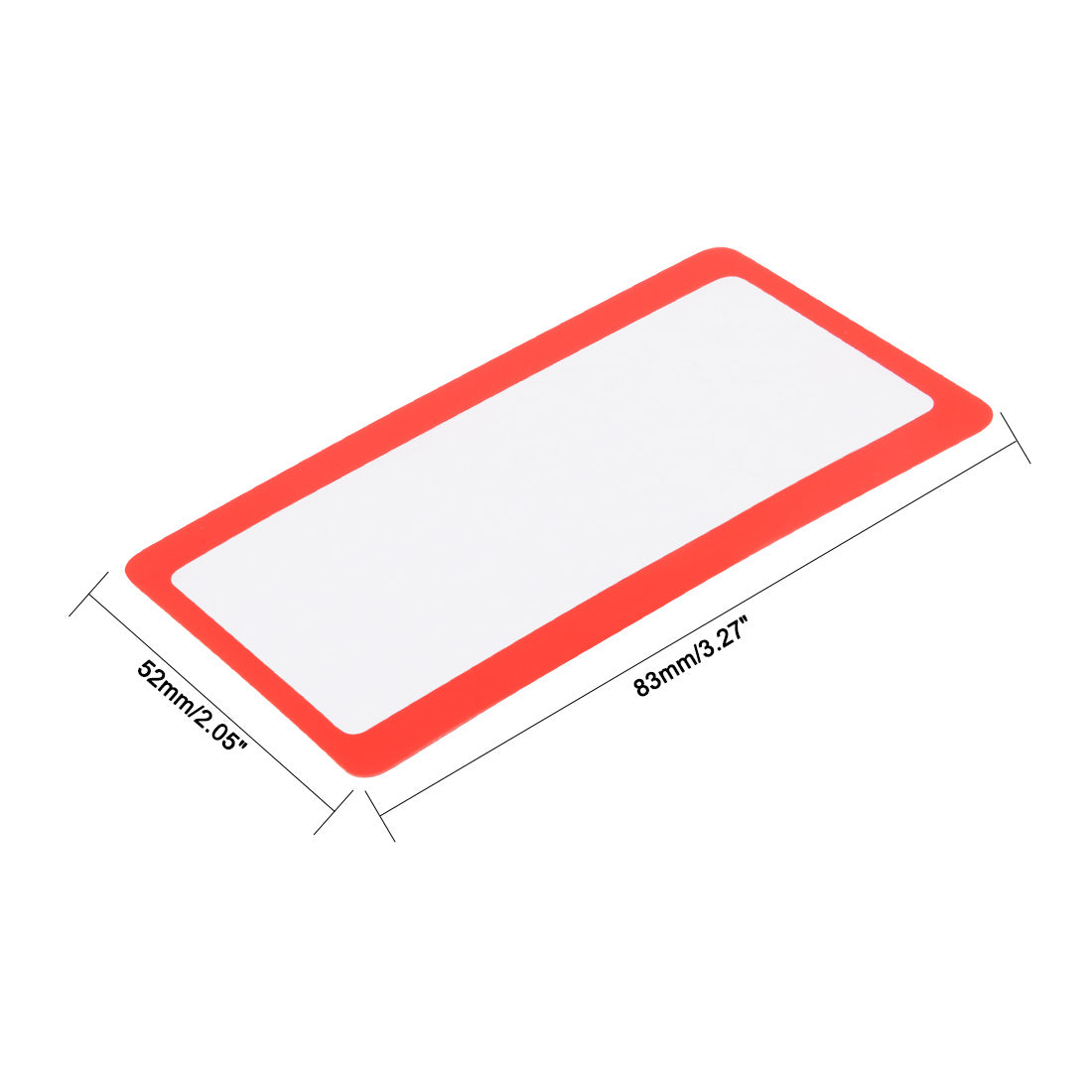 uxcell Uxcell Fresnel Lens Magnifier 75mm x 40mm 3X 300% Credit Card Magnifier for Seniors Macular Degeneration Red 6pcs