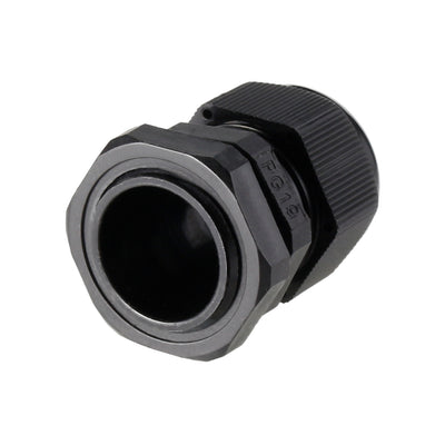 Harfington Uxcell PG19 Cable Gland Waterproof Connector Plastic Wire Glands Joints Black for 12-15mm Dia Wires