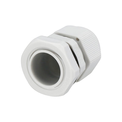 Harfington Uxcell 2Pcs PG16 Cable Gland Waterproof Plastic Joint Adjustable Locknut White for 10mm-13mm Dia Cable Wire