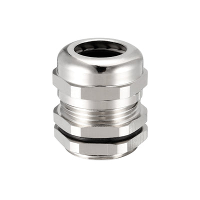 Harfington Uxcell M22 Cable Gland Metal Waterproof Connector Wire Glands Joints for 10mm-13mm Dia Range