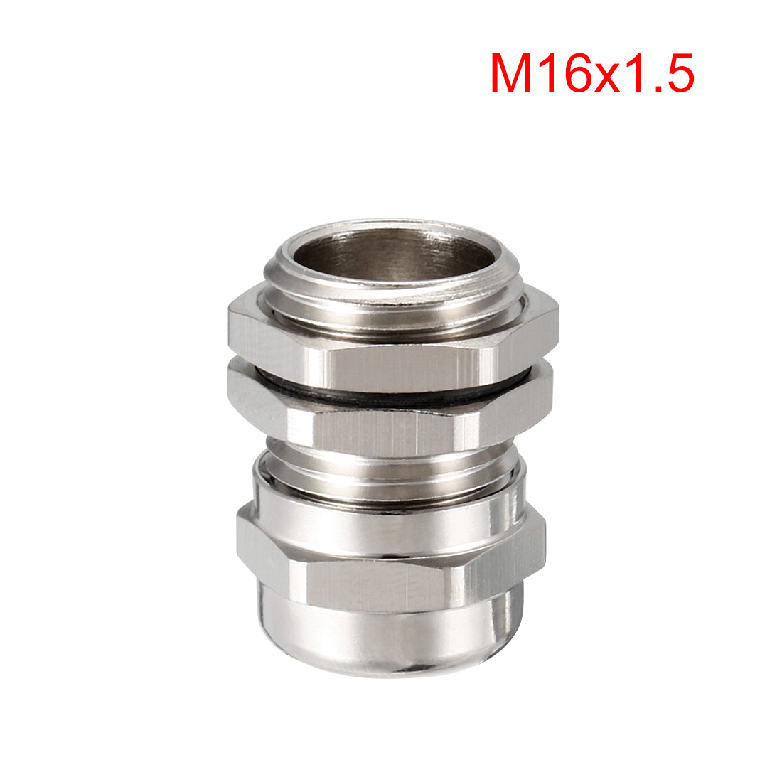 uxcell Uxcell M16 Cable Gland Metal Waterproof Connector Wire Glands Joints for 4mm-8mm Dia Range
