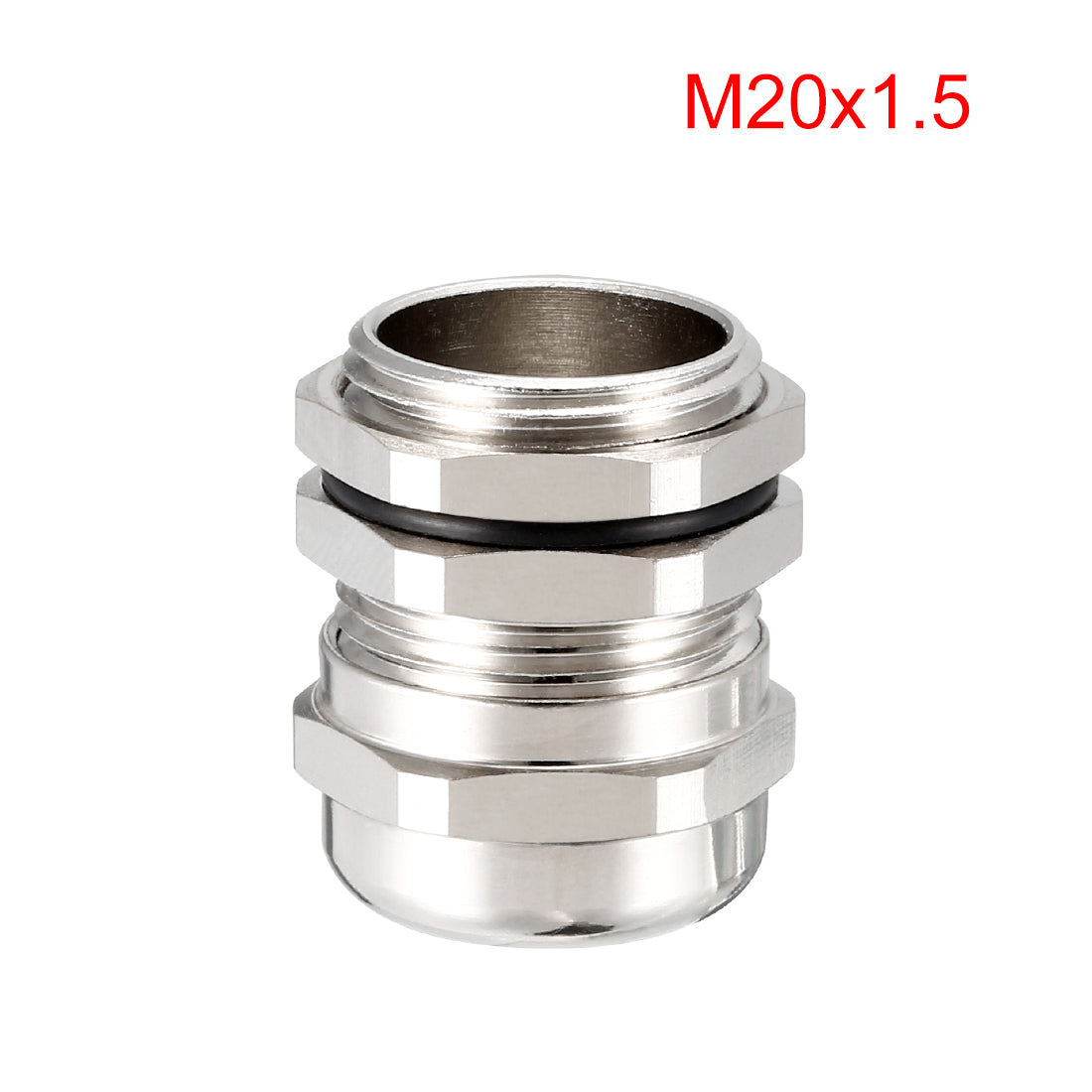 uxcell Uxcell M20 Cable Gland Metal Waterproof Connector Wire Glands Joints for 6mm-12mm Dia Range