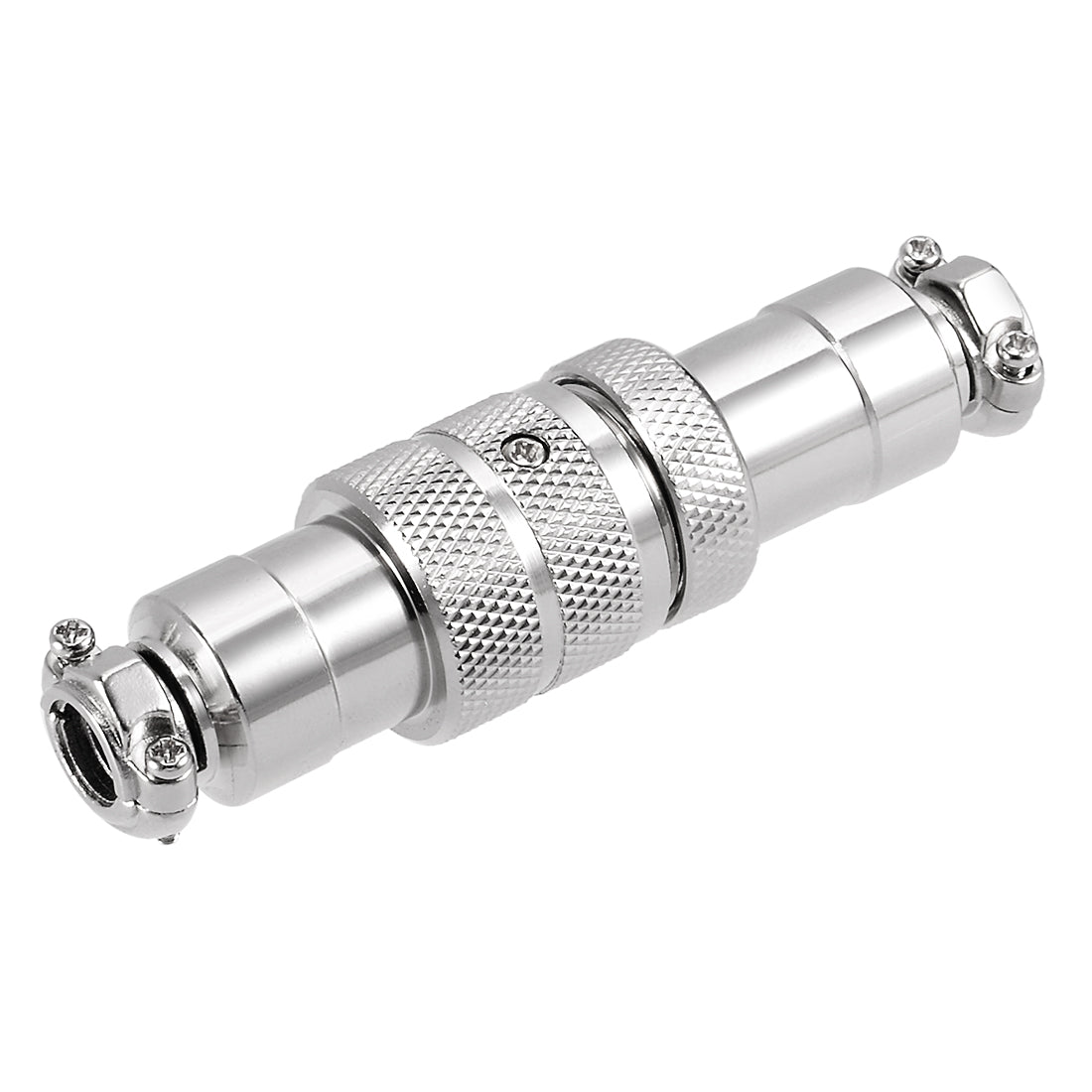 uxcell Uxcell Aviation Connector, 20mm 4P 10A 250V GX20-4 Waterproof Male Wire Panel Power Chassis Metal Fittings Connector Aviation Silver Tone
