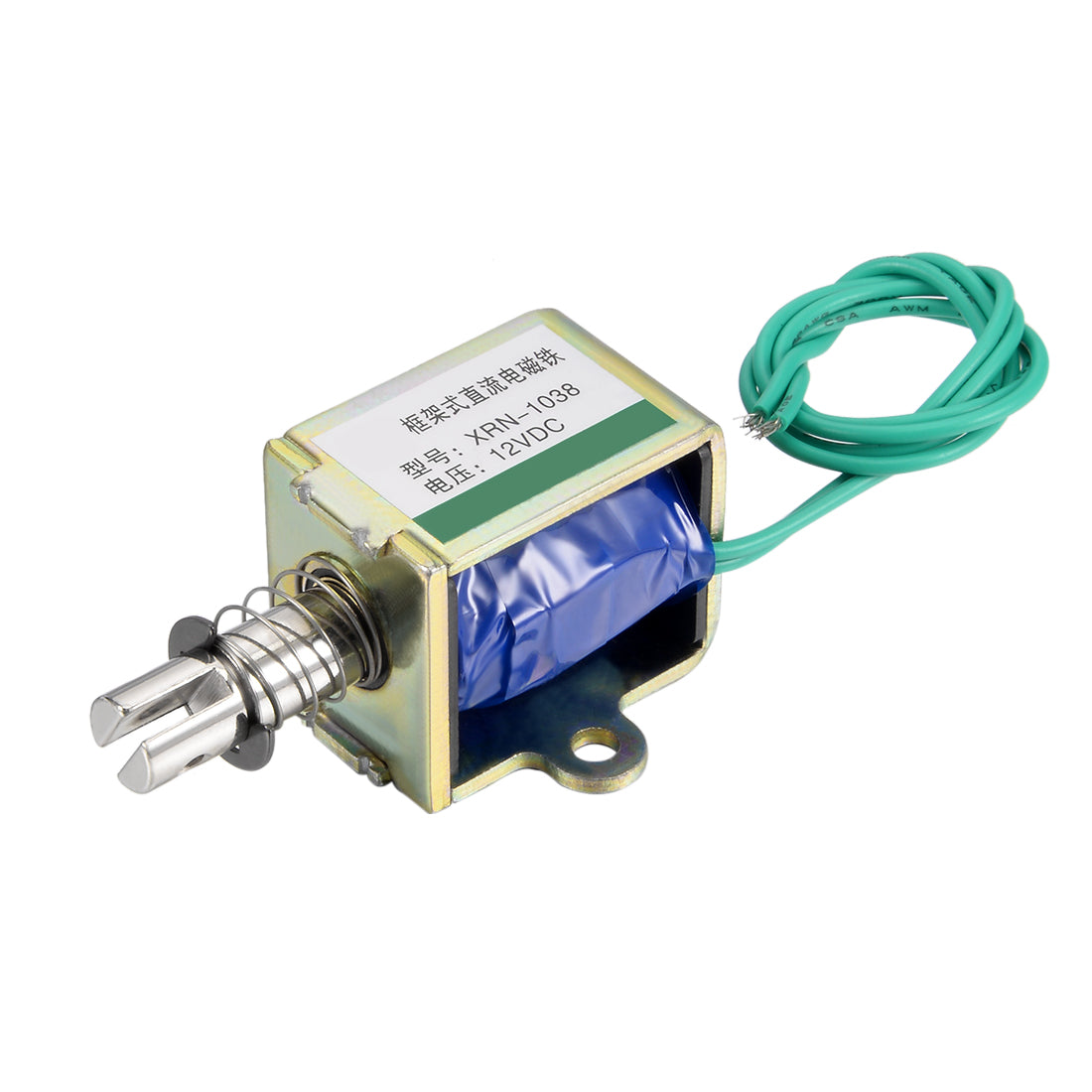 uxcell Uxcell XRN-1038 DC 12V 20N 10mm Pull Push Type Open Frame Solenoid Electromagnet
