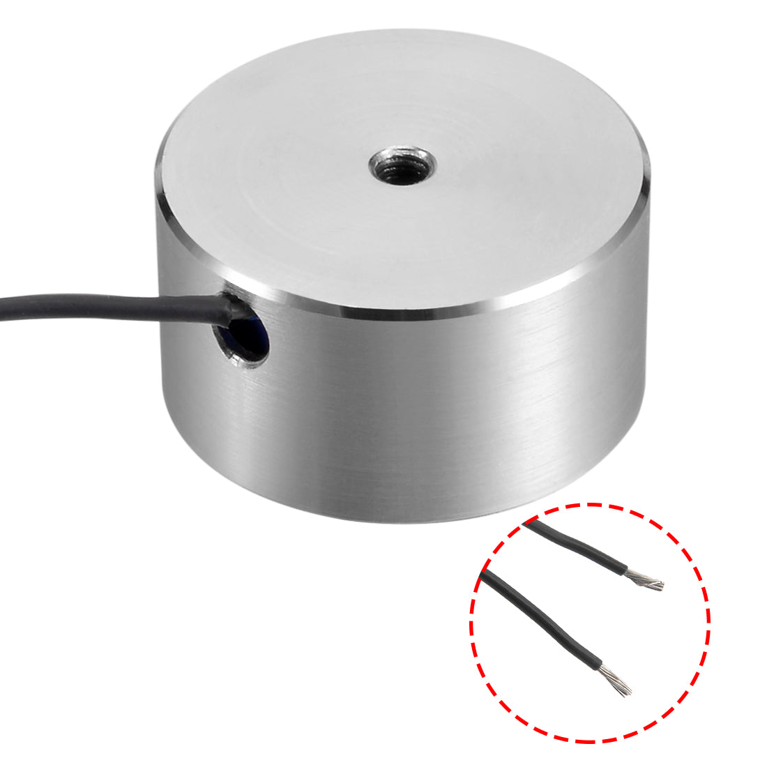 uxcell Uxcell 34mm x 18mm DC24V 180N Sucking Disc Solenoid Lift Holding Electromagnet
