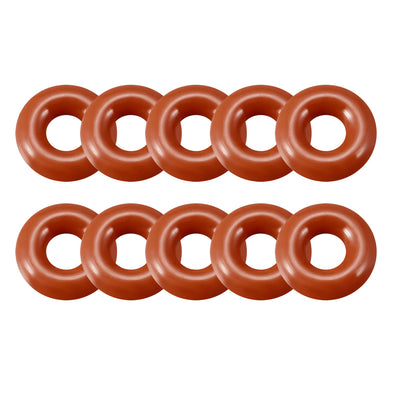 Harfington Uxcell Silicone O-Ring Outside Diameter VMQ Seal Rings Sealing Gaskets Red