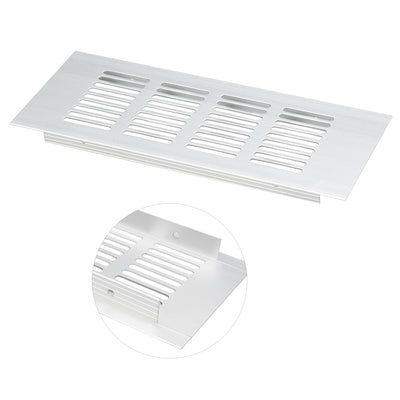 Harfington Uxcell 200mmx80mm, Ventilation Grille, Aluminum Alloy Air Vent Louvered Grill Cover 2pcs