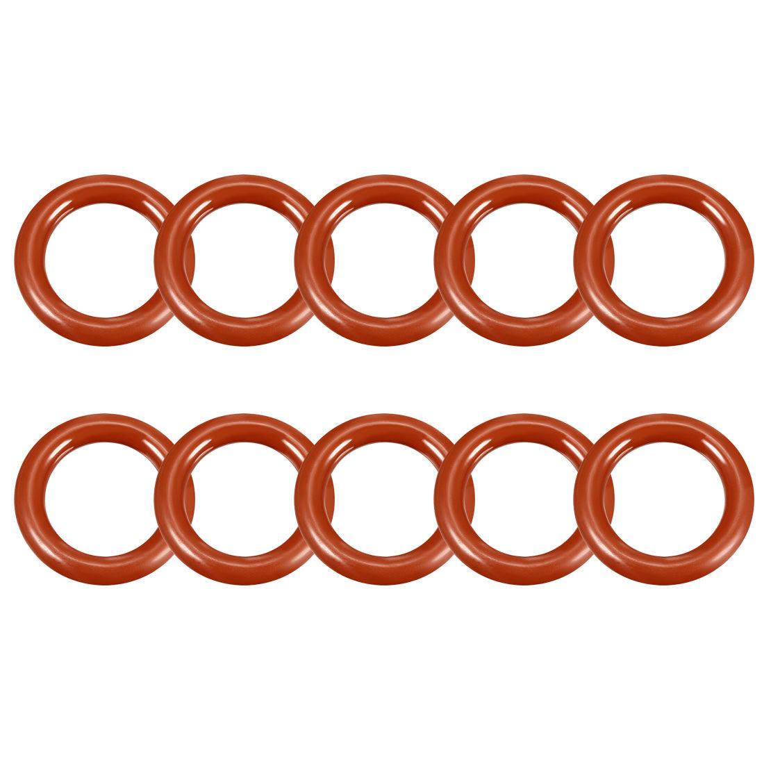uxcell Uxcell Silicone O-Ring VMQ Seal Rings Sealing Gasket Red