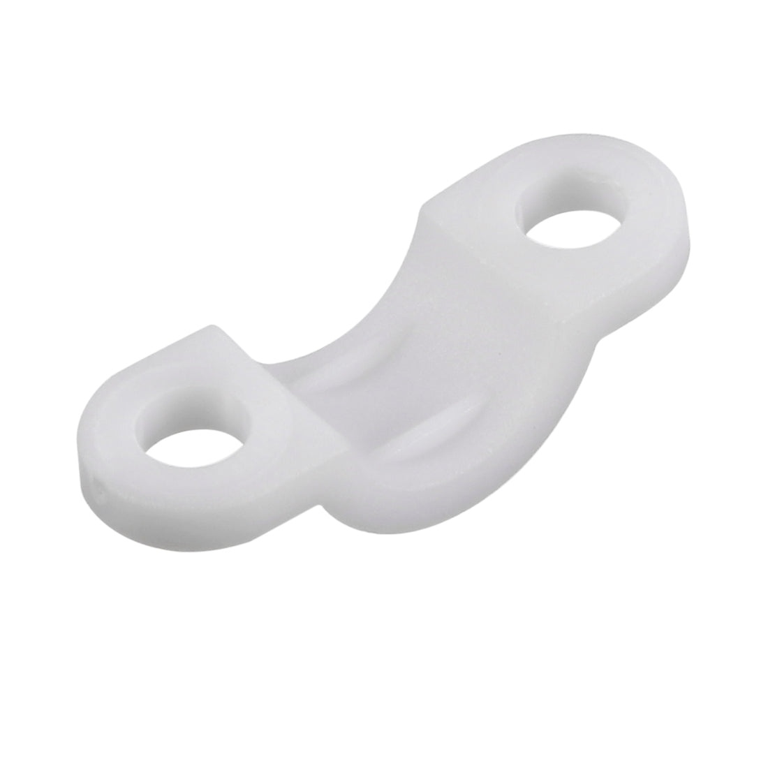 uxcell Uxcell 50pcs Nylon Cable Clamp Wire Tube Fastener Fixing Clip Curve White
