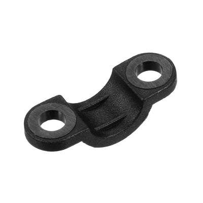 Harfington Uxcell 350pcs Nylon Cable Clamp Wire Tube Fastener Fixing Clip Curve Black