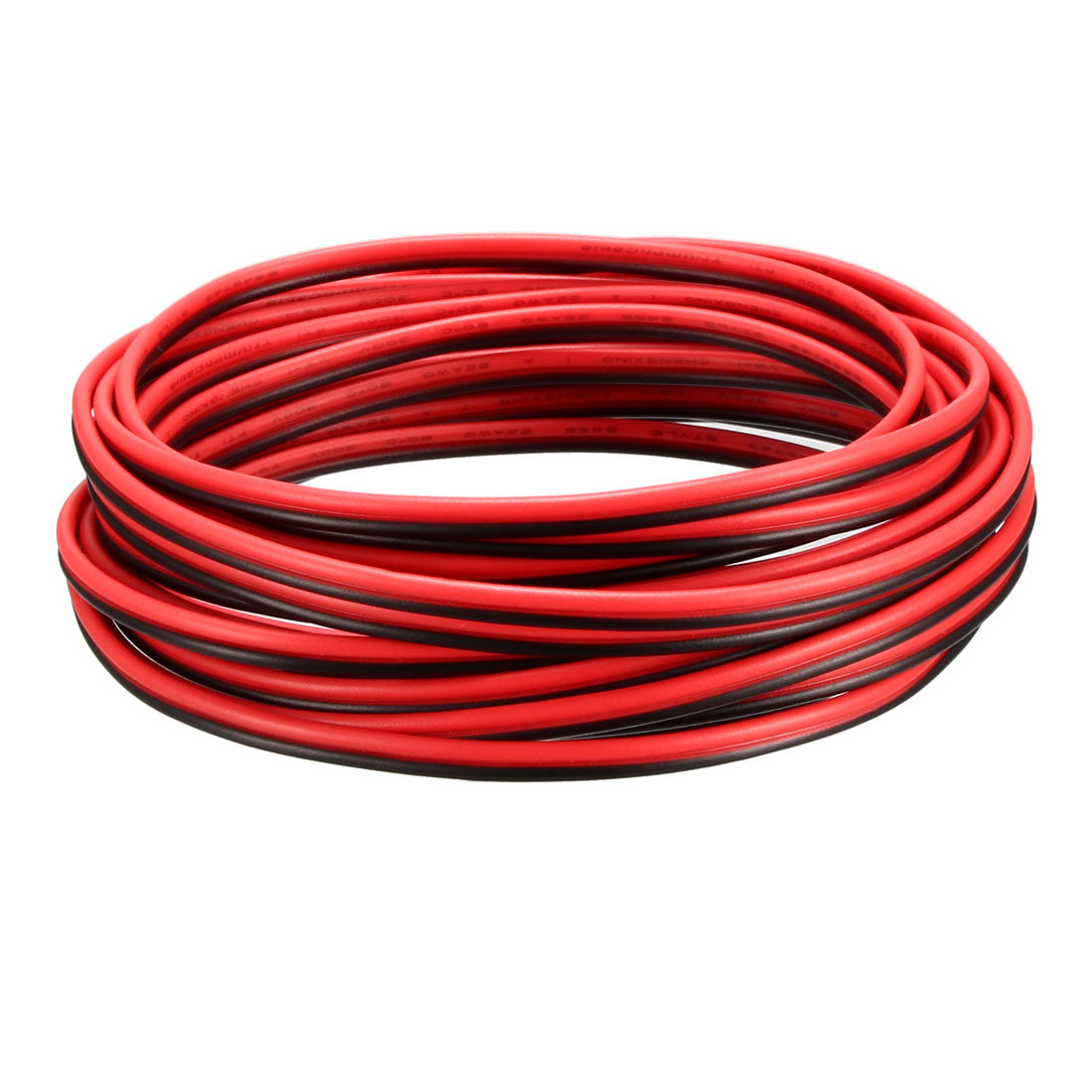 uxcell Uxcell Red Black Wire 2pin Extension Cable Cord 22 AWG Parallel Wire Tin Plated Copper 4M Length for LED Strip Light