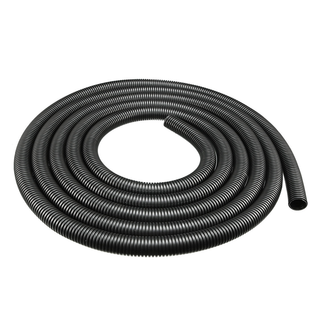 uxcell Uxcell 4 M 16 x 20 mm PP Flexible Corrugated Conduit Tube for Garden,Office Black