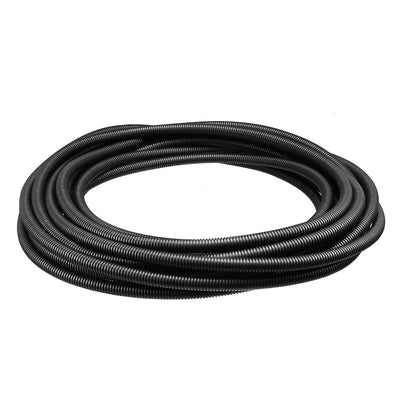 uxcell Uxcell 12 M 10 x 13 mm PP Flexible Corrugated Conduit Tube for Garden,Office Black