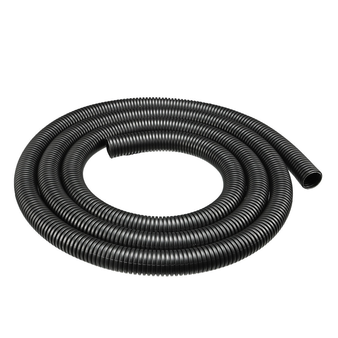 uxcell Uxcell 1.6 M 16 x 20 mm PP Flexible Corrugated Conduit Tube for Garden,Office Black