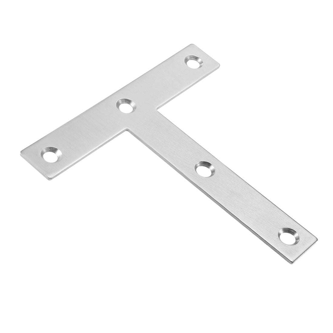 uxcell Uxcell Flat T Shape Repair Mending Plate, 120mmx120mm, Stainless steel Joining Bracket Support Brace, 1 Pcs