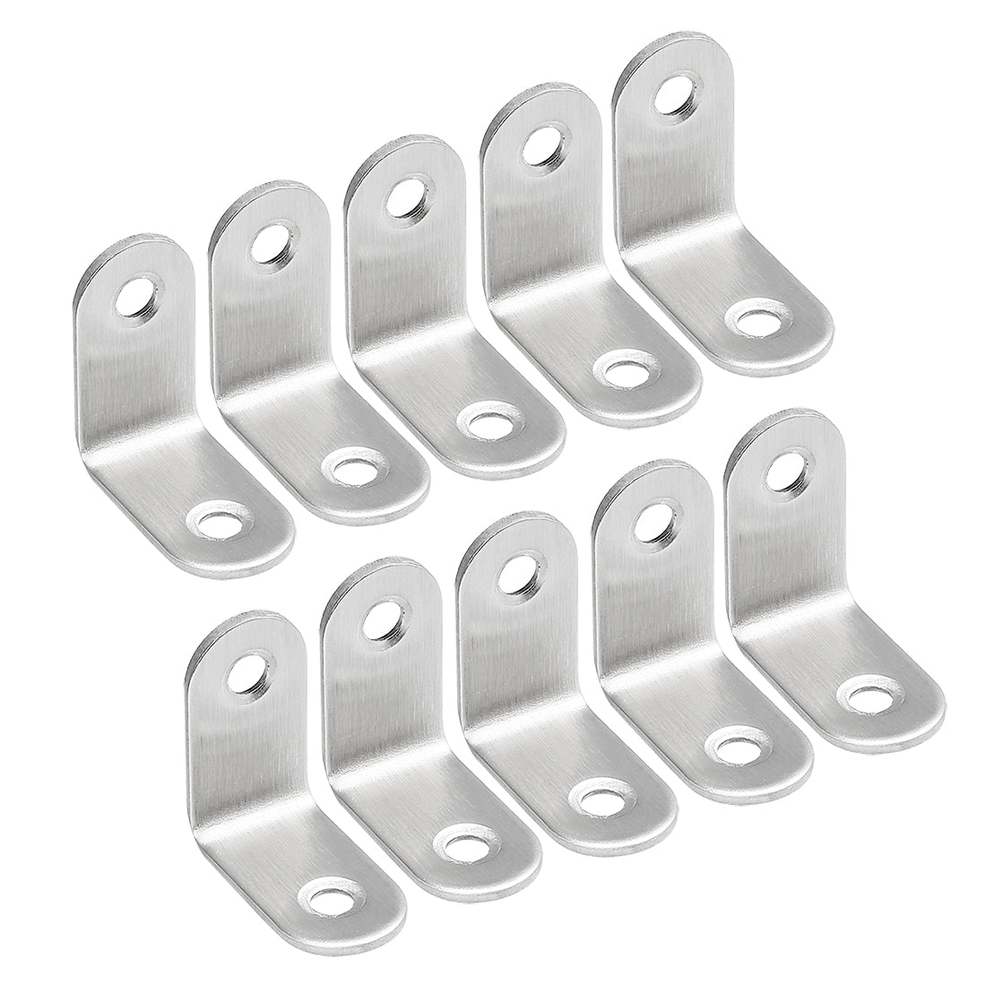 uxcell Uxcell 10pcs 25mmx25mmx16mm Stainless Steel Corner Brace Joint L Shape Right Angle Bracket Fastener