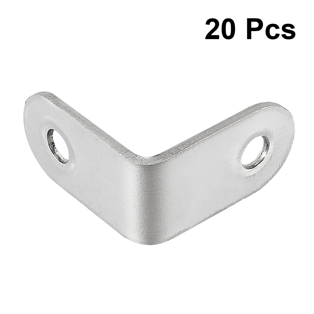 uxcell Uxcell 20pcs 30mmx30mmx16mm Stainless Steel Corner Brace Joint L Shape Right Angle Bracket Fastener