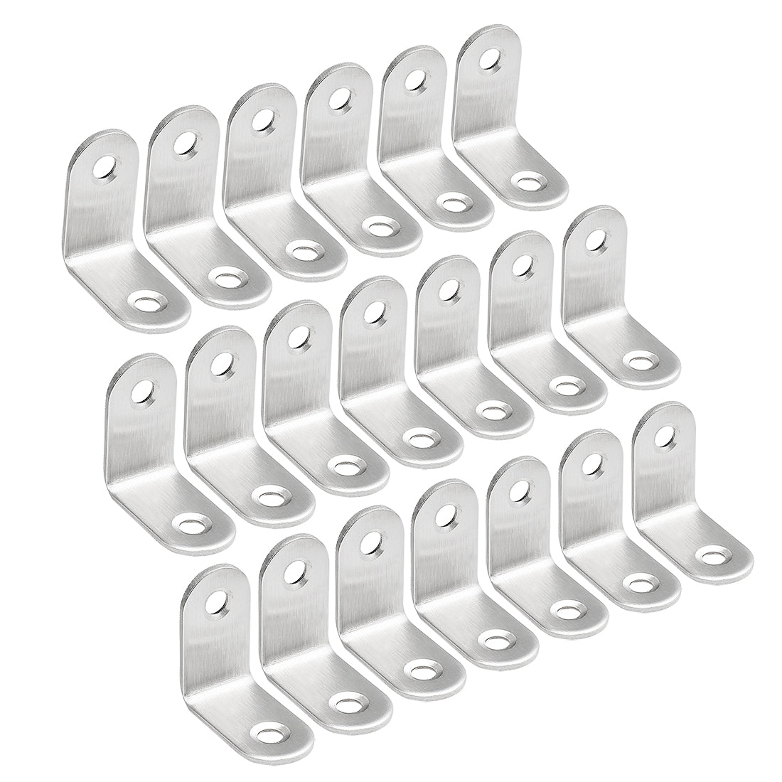 uxcell Uxcell 20pcs 30mmx30mmx16mm Stainless Steel Corner Brace Joint L Shape Right Angle Bracket Fastener