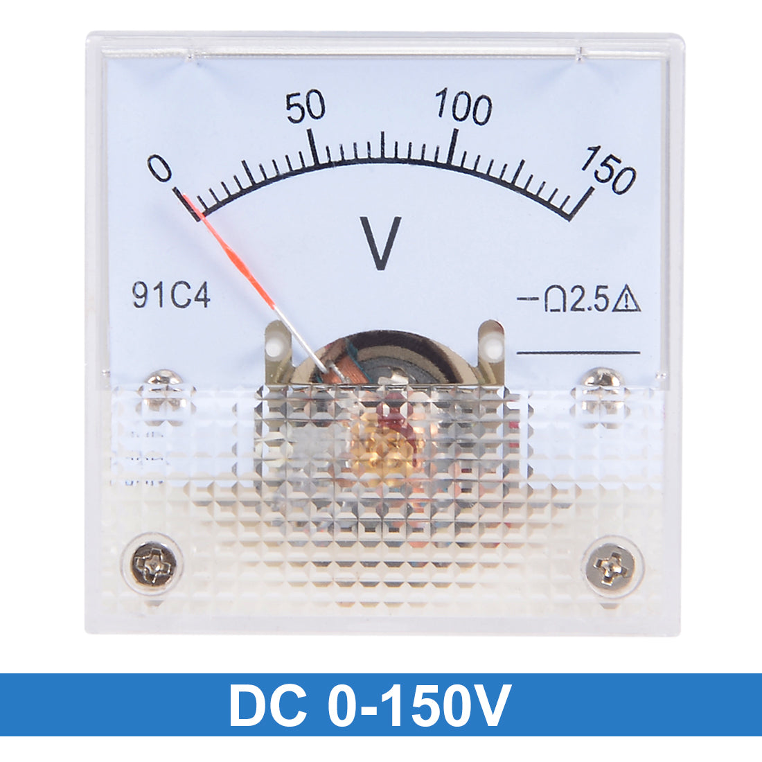 uxcell Uxcell DC 0-150V Analog Panel Voltage Gauge Volt Meter 91C4 2.5% Error