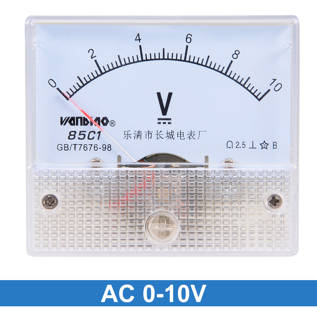 uxcell Uxcell DC 0-10V Analog Panel Voltage Gauge Volt Meter 85C1 1.5% Error Margin