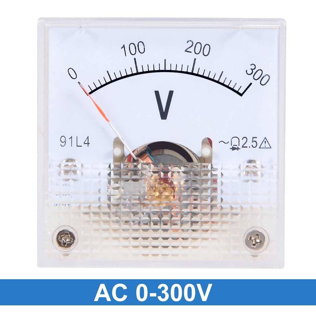 uxcell Uxcell AC 0-300V Analog Panel Voltage Gauge Volt Meter 91C4 2.5% Error Margin