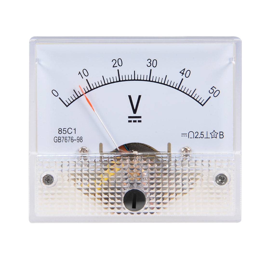 uxcell Uxcell DC 0-50V Analog Panel Voltage Gauge Volt Meter 85C1 2.5% Error