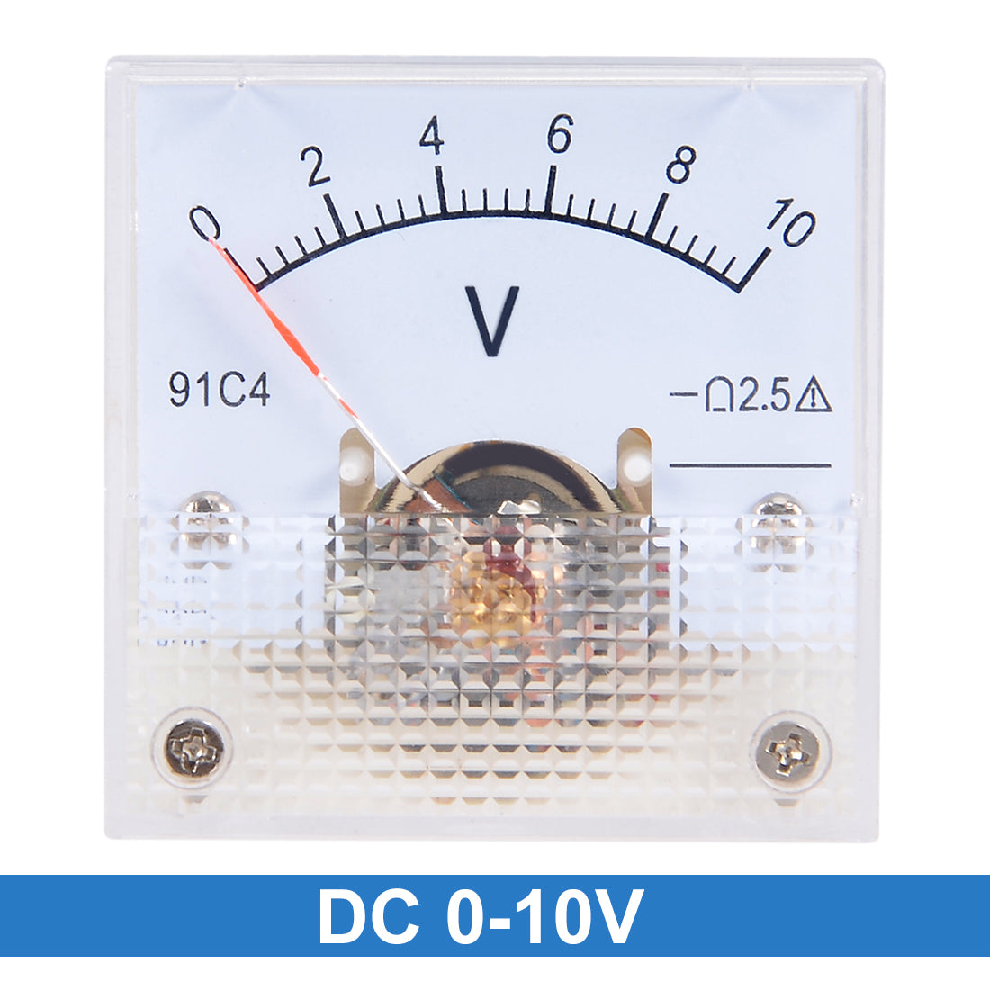 uxcell Uxcell DC 0-10V Analog Panel Voltage Gauge Volt Meter 91C4 2.5% Error Margin