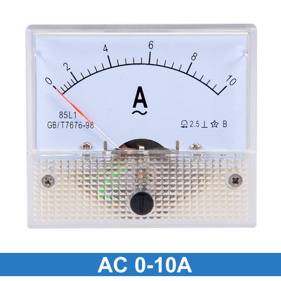 Harfington Uxcell AC 0-10A Analog Panel Ammeter Gauge Ampere Current Meter 85L1