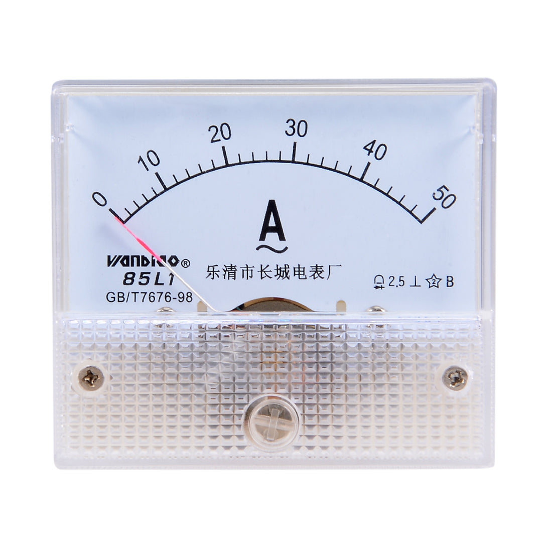 uxcell Uxcell AC 0-50A Analog Panel Ammeter Gauge Ampere Current Meter 85L1 2.5 Error Margin