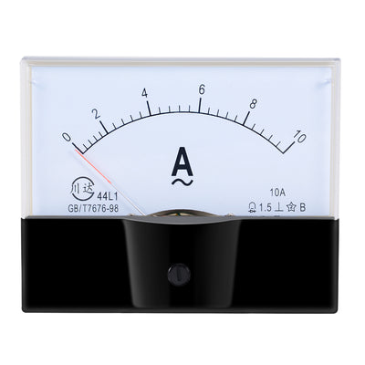 Harfington Uxcell AC 0-10A Analog Panel Ammeter Gauge Ampere Current Meter 44L1 1.5 Error Margin