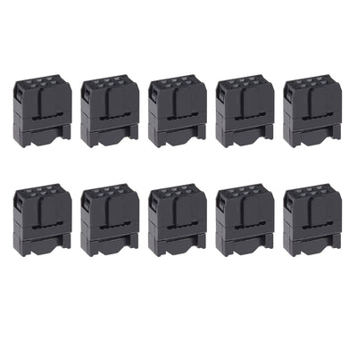 Harfington Uxcell 10Pcs 2x3Pin 2.54mm Pitch Double Rows Straight Connector IDC FC Ejector Header